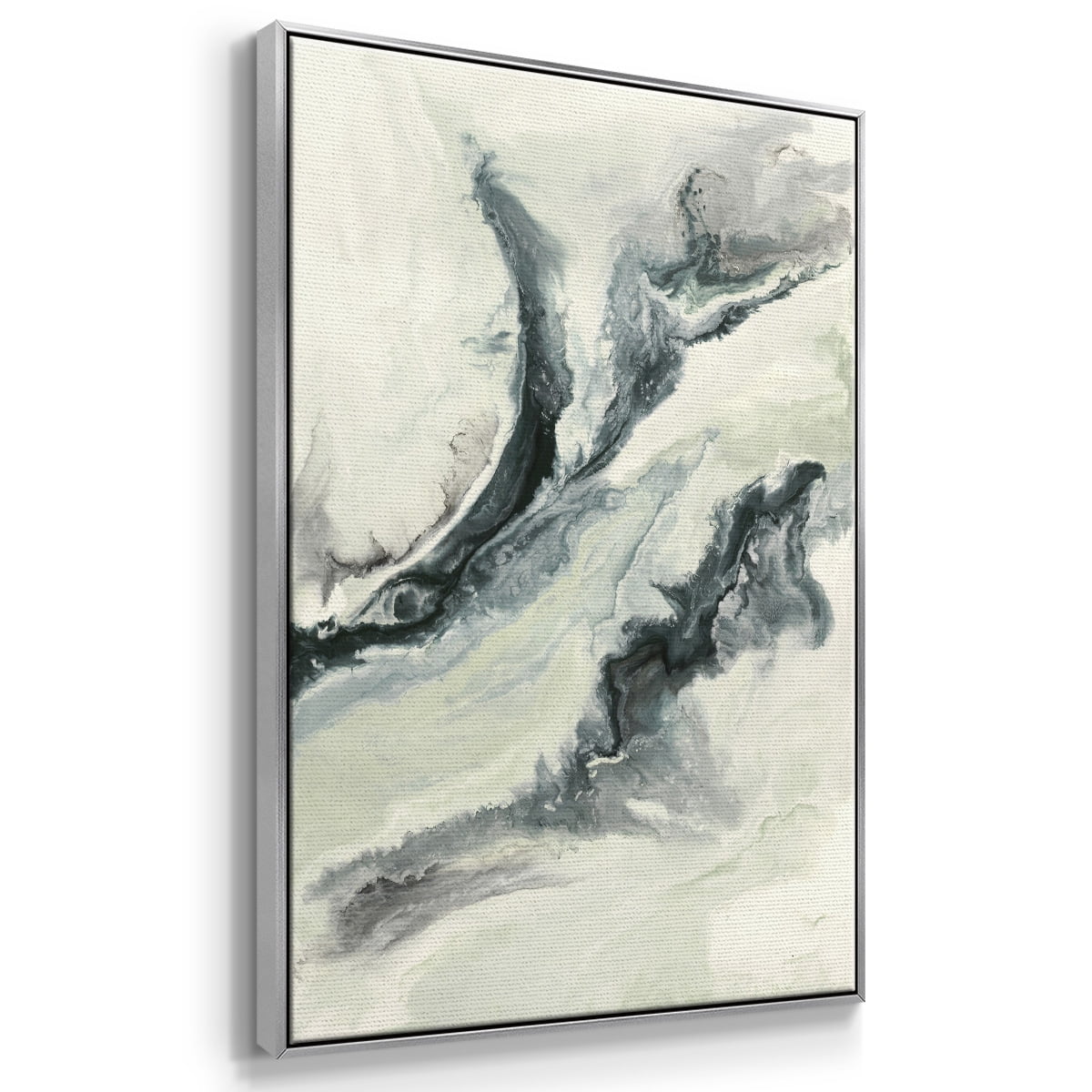 Untitled Framed Premium Gallery Wrapped Canvas - Ready to Hang - 27 x 41 - Silver Floating Frame
