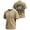 Khaki, variant on Men's 9/11 Memorial Waffle Knit Crew Neck Tee We Will Never Forget 2001-2026 American Flag Graphic Lightweight Patriotic Daily Summer Wear Shirt