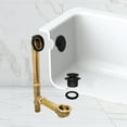 thumbnail image 3 of Westbrass 22-1/2" 17 ga. Brass Tip-Toe Drain Bathtub Waste Assembly with 2-Hole Overflow, Matte Black, 3 of 17