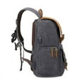 thumbnail image 5 of High-End Men's SLR Camera Backpack USB Large Camera Bag Waterproof Waxed Canvas Backpack Professional Camera Drone Backpack Outd (Darkgray3), 5 of 7