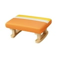 thumbnail image 3 of CarpNettore Ottoman Stool Small Footstool Anti Slip Seat Chair Stable Foot Stool Footrest for Entrance Dressing Room Playroom Living Room Orange, 3 of 9