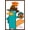 Mahogany Framed Version, variant on Disney Phineas and Ferb - Perry The Platypus Feature Series Wall Poster, 22.375" x 34"