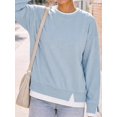 thumbnail image 3 of Womens Oversized Crewneck Sweatshirt - Teacher Outfits Fall Long Sleeve Top, 3 of 12