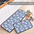 thumbnail image 6 of Dailycode 2 Pcs Kitchen Rug Set Non Slip Absorbent Soft Floor Mats for Kitchen Bathroom Baby Unicorns Heart Rainbow 19.7"x27.6"+19.7"x47.2", 6 of 7