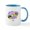 White/Blue Inside, variant on CafePress - Furb Moji Friends - 11 oz Ceramic Mug - Novelty Coffee Tea Cup
