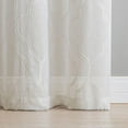 thumbnail image 5 of VCNY Home Charlotte 2-Piece Ivory Quatrefoil Sheer Curtain Set, 38" x 84", 5 of 5