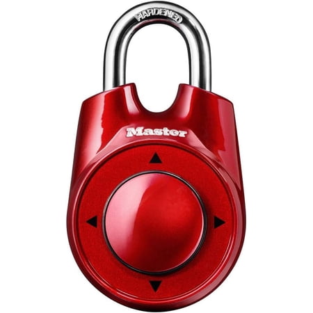 Master Lock 1500iD Set Your Own Directional Combination Padlock. Red