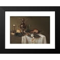 thumbnail image 2 of Maerten Boelema De Stomme 24x18 Black Modern Framed Museum Art Print Titled - Still Life. Breakfast Piece (1642), 2 of 5