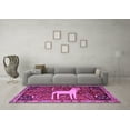 thumbnail image 3 of Ahgly Company Indoor Round Animal Purple Traditional Area Rugs, 8' Round, 3 of 4