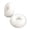 White, variant on Joernso 2Pcs Bright Color Simple Hair Ties Handmade Faux Rabbit Fur Furry Scrunchies Hair Accessories