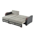 thumbnail image 3 of Ottomanson 96" Convertible Sectional Sofa with Storage, Chenille L-Shaped Couch for Living Room, Gray, 3 of 7