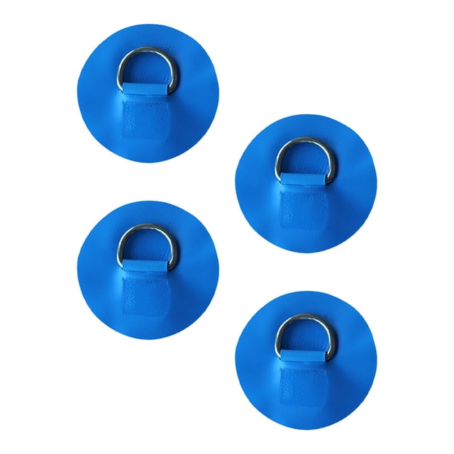 Parches de Anillo en D, Hebillas de Cordón Sin Pegamento, Incluye Hebilla Fija de Acero Inoxidable, Almohadilla de Anillo en D para Tabla de Paddle In azul