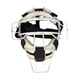 thumbnail image 3 of Casco de receptor de béisbol, protector facial de bateo, transpirable, universal, para deportes al aire libre Blanco, 3 of 9