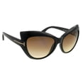 thumbnail image 2 of Sunglasses Tom Ford BARDOT TF 284 FT 01F Shiny Black / Gradient Brown, 2 of 3