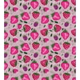 thumbnail image 3 of Fruit Duvet Cover Set, Natural Theme Strawberries Blackberries and Raspberries Summer Pattern, Decorative 3 Piece Bedding Set with 2 Pillow Shams, King Size, Magenta and Grey Pink, by Ambesonne, 3 of 3