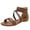 Brown, variant on Sandals Women Dressy Summer Flat Strappy Cute Casual Beach shoes Gladiator Sandals Cute Strappy Sandals with Zipper Summer Shoes Beige Women Sandal