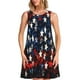 thumbnail image 1 of Disketp Red Blue White Stars para Vestido sin Mangas para Mujeres, Vestidos de Verano para Mujeres, Casual y Holgado para la Playa, 1 of 7