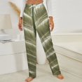 thumbnail image 3 of Palm Leaf Pattern Wallpaper Winter Female Pants Flannel High Waist Women Pants Lady Warm Straight Leg Plush Trousers, 3 of 7