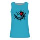 thumbnail image 4 of Ceisia Men's Slim Fit Crew Neck Sleeveless Tank Top Edgy Demon Smile Graphic Print Athletic Shirt Sky Blue S Gifts, 4 of 5