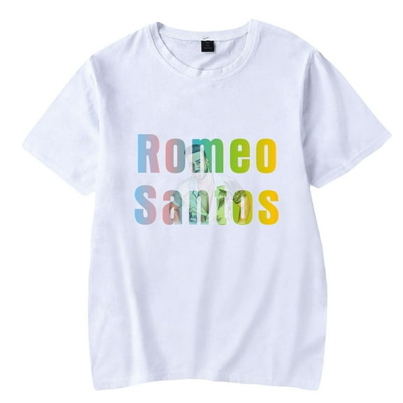 Romeo Santos T-shirt Summer Fashion Classic Short Sleeve Men And Women Round Neck Street Wear
