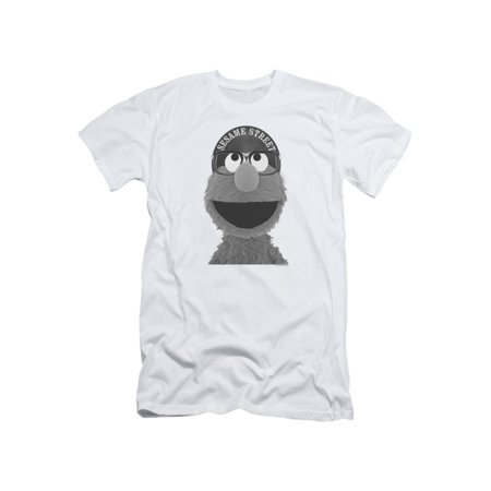 Sesame Street Classic Children's TV Show Elmo Logo Hat Adult Slim T-Shirt Tee