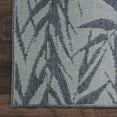 thumbnail image 5 of Nourison Calabas Indoor/Outdoor Modern Botanical Light Blue/Slate 4'3" x 6'3" Area Rug, (4' x 6'), 5 of 10