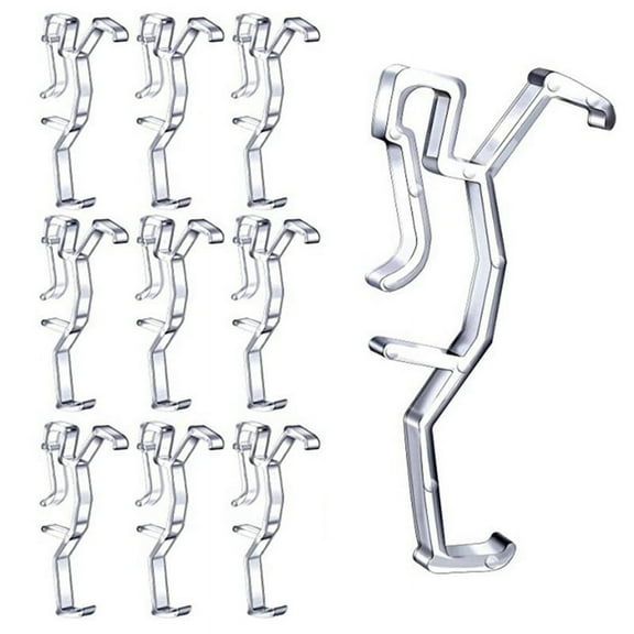 Valance Clips Clear Plastic Retainer Holder for Window Blind Valance,Horizontal Faux & Wood Blinds Parts