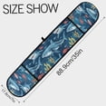 thumbnail image 3 of Dailycode Double Sided Oven Mitt with Loop Heat Resistant Kitchen Long Potholders 7" x 35" Cartoon Sharks Underwater, 3 of 6