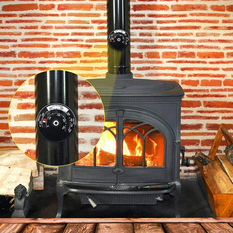 Jinyi 2pcs Thermometer For Stove Tube Wood Burner Temperature Gauge