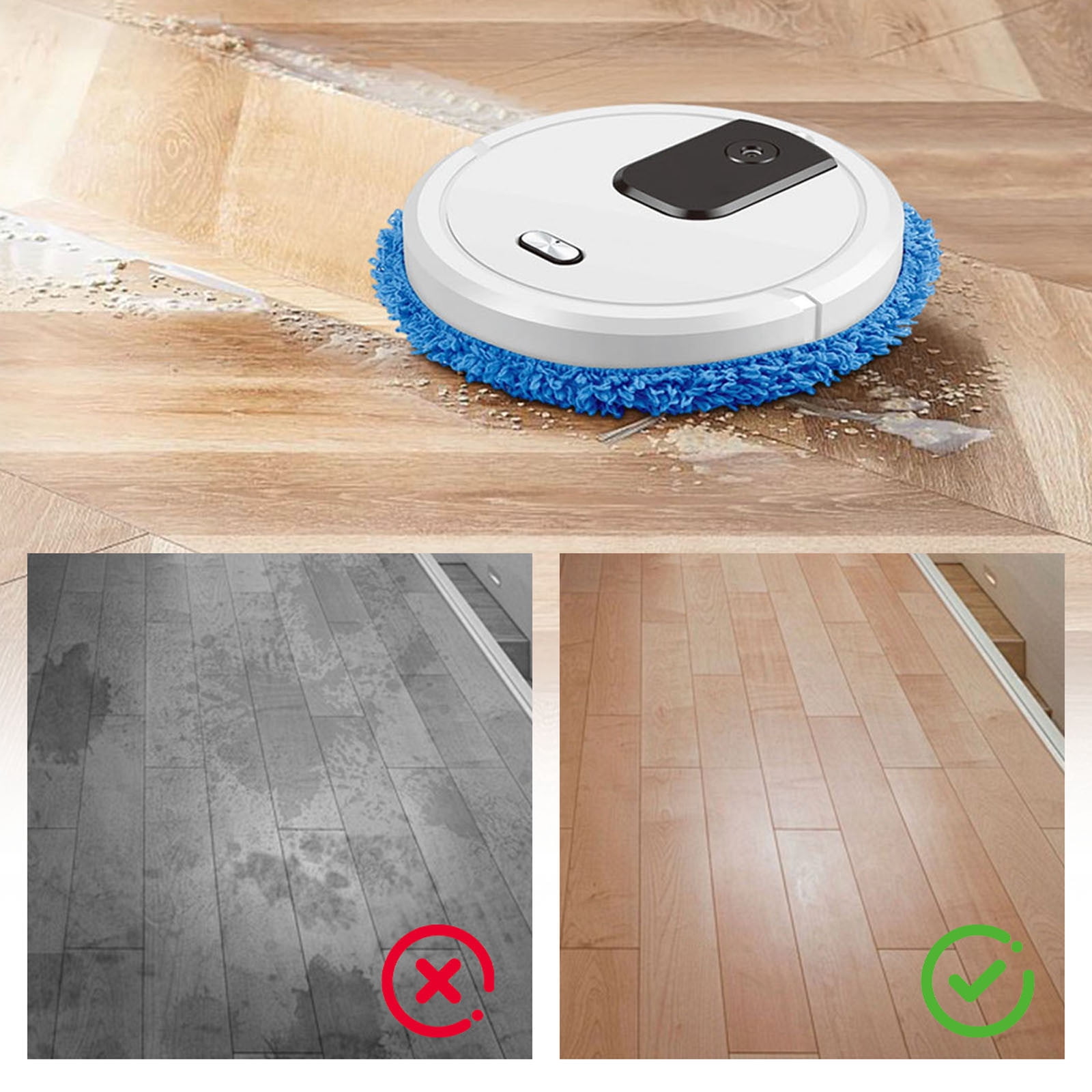 LLDYYDS Dry and Wet 3 in 1 Sweeping Robot, Intelligent Sweeping Robot Vacuum Cleaner, Rechargeable Dry and Wet Fully Automatic Mopping Machine