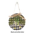 thumbnail image 3 of Yuarrent Guirnalda de Navidad Fiesta de Año Nuevo Árbol colgante Chimenea Ventana Puerta Guirnalda Signo Oficina Hotel Decoración Colgante Kits de decoración para fiestas Letra blanca negra Yuarrent HA069784-03, 3 of 6