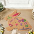 thumbnail image 6 of Outdoor Easter Bunny Doormat, 36 Inch Welcome Rabbit Door Mat with Non Slip Rubber Backing, Cute Front Porch Entryway Rug for Spring Holiday Decor, Indoor Outdoor Use, 6 of 8
