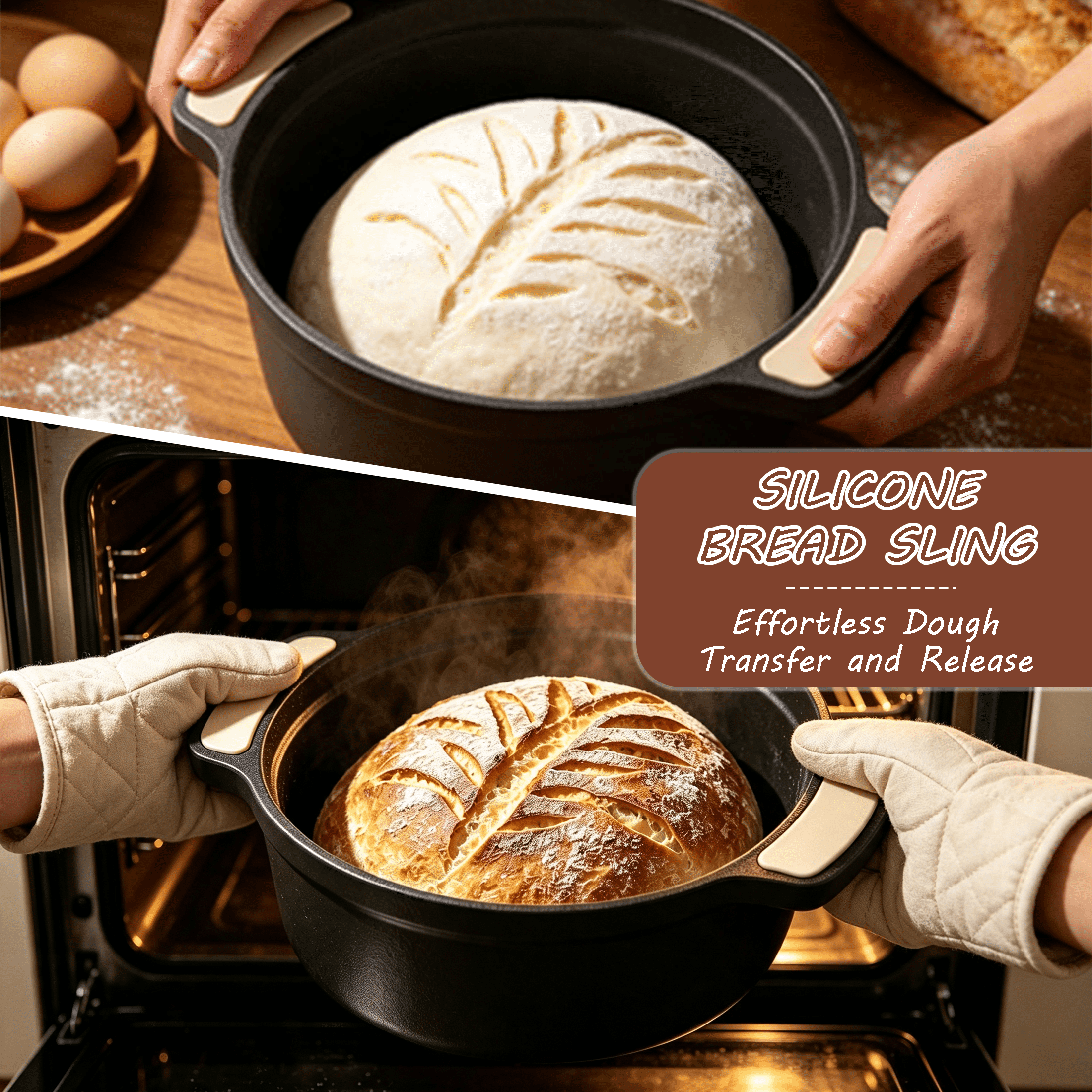 GARITIN Sourdough Starter Kit, Complete Bread Making Kit with Banneton Proofing Baskets, Sourdough Bread Baking Supplies & Sourdough Tools Set