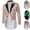 Beige, variant on Mens Sequin Tuxedo Tailcoat Tails Slim Fit Dress Coat Swallowtail Hi-Low Hem Dinner Party Wedding Blazer Suit Jacket