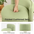 thumbnail image 5 of COOLHUT Vanity Chair, Upholstered Vanity Stool with Storage, Velvet Swivel Accent Chair, No Assembly Small Accent Stool, Makeup Chair for Bedroom, Living Room and Dressing Area, Green, 5 of 13