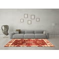thumbnail image 3 of Ahgly Company Indoor Round Oriental Orange Traditional Area Rugs, 5' Round, 3 of 4