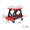 thumbnail image 4 of Langgg Tabouret de Detailing pour Voiture Tabouret de Mécanicien avec Rangement pour Réparation Automobile Rouge, 4 of 9