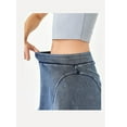 thumbnail image 6 of Womens High Waist Denim Skorts Skirt Shorts Medium Blue M, 6 of 9