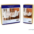 thumbnail image 6 of Subrtex Stretch Textured Grain Dining Chair Slipcover (Set of 4, Beige), 6 of 8