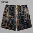 thumbnail image 1 of Machine Graphic Shorts Men Summer Beach Shorts 3D Printed Forward Board Trunks Swimsuit Homme 2024 Summer Homme Running Shorts, 1 of 5