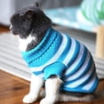thumbnail image 5 of Suéteres para gatos Suéter de gatito para gatos Prendas de punto, Ropa para perros pequeños y gatitos, macho y hembra, muy elástico, suave, cálido (L, azul), 5 of 5