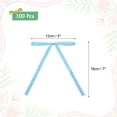thumbnail image 2 of 100 Pcs 5x7" Twist Tie Bows Satin Ribbon Bows Wrapping Bows for Craft DIY Sewing Wedding Birthday Party Treat Bags Light Blue, 2 of 7