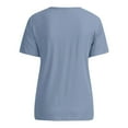 thumbnail image 5 of T-Shirt à Manches Courtes à Col Rond Imprimé pour Femmes, 5 of 5