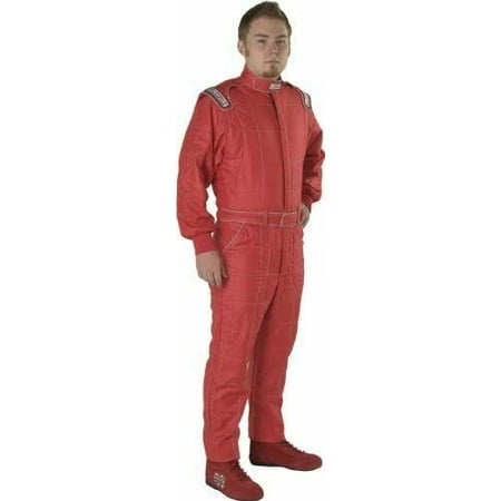 G-Force GF-545 Driving Suit One-Piece 2 Layer Nomex Medium Red 4545MEDRD