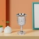 thumbnail image 4 of Copa de vino pequeña clásica, copa de vino con patrón creativo y elegante hecha a mano. Plata, 4 of 9