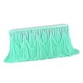 thumbnail image 4 of De De Flores De Cristal De Tul Ruffle Mantel Para Boda De 275x75cm Macarena Falda de mesa de manteles de tul, 4 of 8