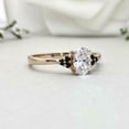 thumbnail image 6 of HeartsAndYou 1.2ct Engagement Ring for Women Oval Cut Moissanite Petite Solitaire 18k Yellow Gold Over Silver, 6 of 9