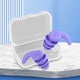 thumbnail image 4 of 1 Par Tapones para Los Oídos Silicona 3 Capas 5 A 12 Años () Rojo Morado, 4 of 6