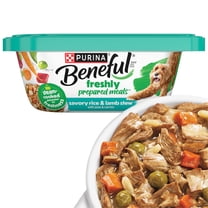 Purina Beneful Freshly Prepared Meals Wet Dog Food, Savory Rice and Lamb Stew with Carrots and Peas, 10 oz, 8 Pack