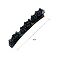 thumbnail image 6 of Eoperou Korean Style Elegant Tight Anti-fall Side Bang Clip Shiny Rhinestone Flower Decor Double Layer Hairpin Hair Accessories, 6 of 8